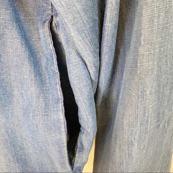 Mossimo Chambray Snap Button Up Lyocell Denim Retro Jacket - Picture 3 of 8